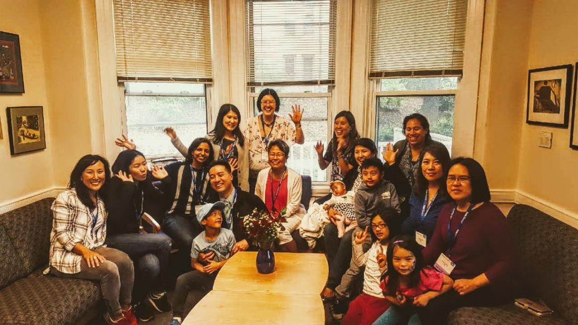 Group photo of Asian American Center alumni