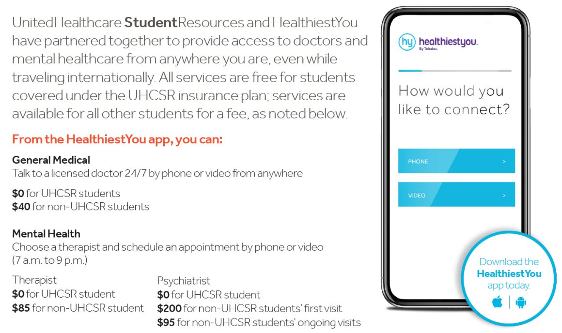 United Healthcare Student Resources and Healthiest You