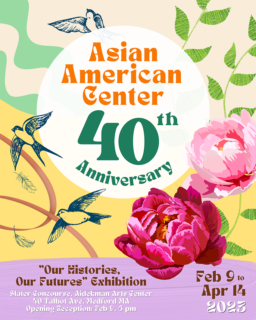 Asian American Center 40th Anniversary Exhibition flyer