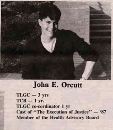 John E. Orcutt ran for homecoming