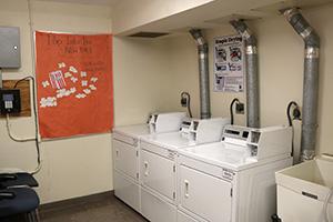 Laundry room, Hillside Apartments