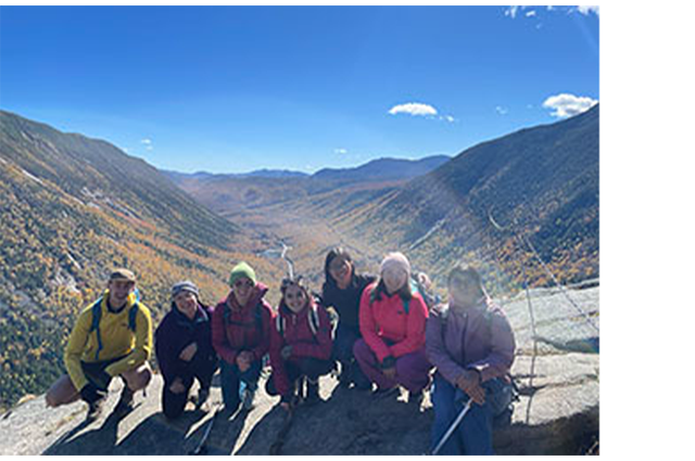 Students at the summit of Mt. Willard